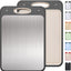 Tabla cortar 2en1 acero inox mango para carne cocina