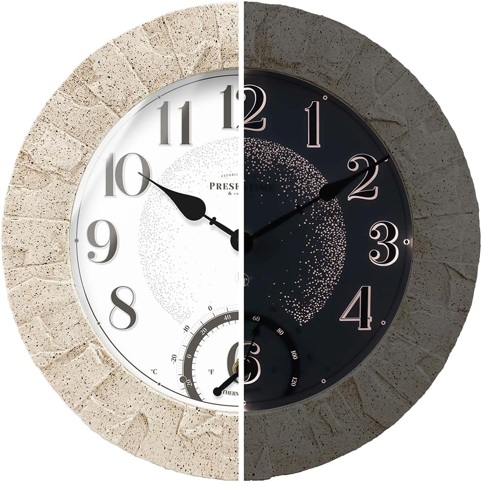 Reloj pared 14pulg sensor inteligente luz nocturna