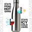 4 Pzas Botella Agua Acero Inox Doble Pared 17oz