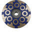 Rueda diamante 4pulg rosca 5/8pulg para granito y azulejos