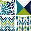 4 Pzas Fundas Almohada Cuadradas 18x18" Algodón y Lino