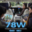 Toma corriente USB 78W 12V enchufe coche aluminio PD3.0 y QC3.0