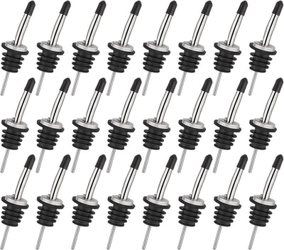 Vertedor acero inox boquilla cónica con tapa goma negro
