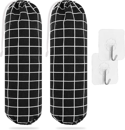 2 Organiz. con soporte para bolsas plástico grandes 22x9pulg