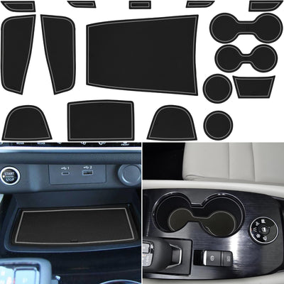 Forro consola Nissan Rogue 2021+ tapete antideslizante goma