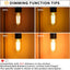 Bombilla LED Tubular Regulable 6W 2200K Blanco Cálido Pack 2