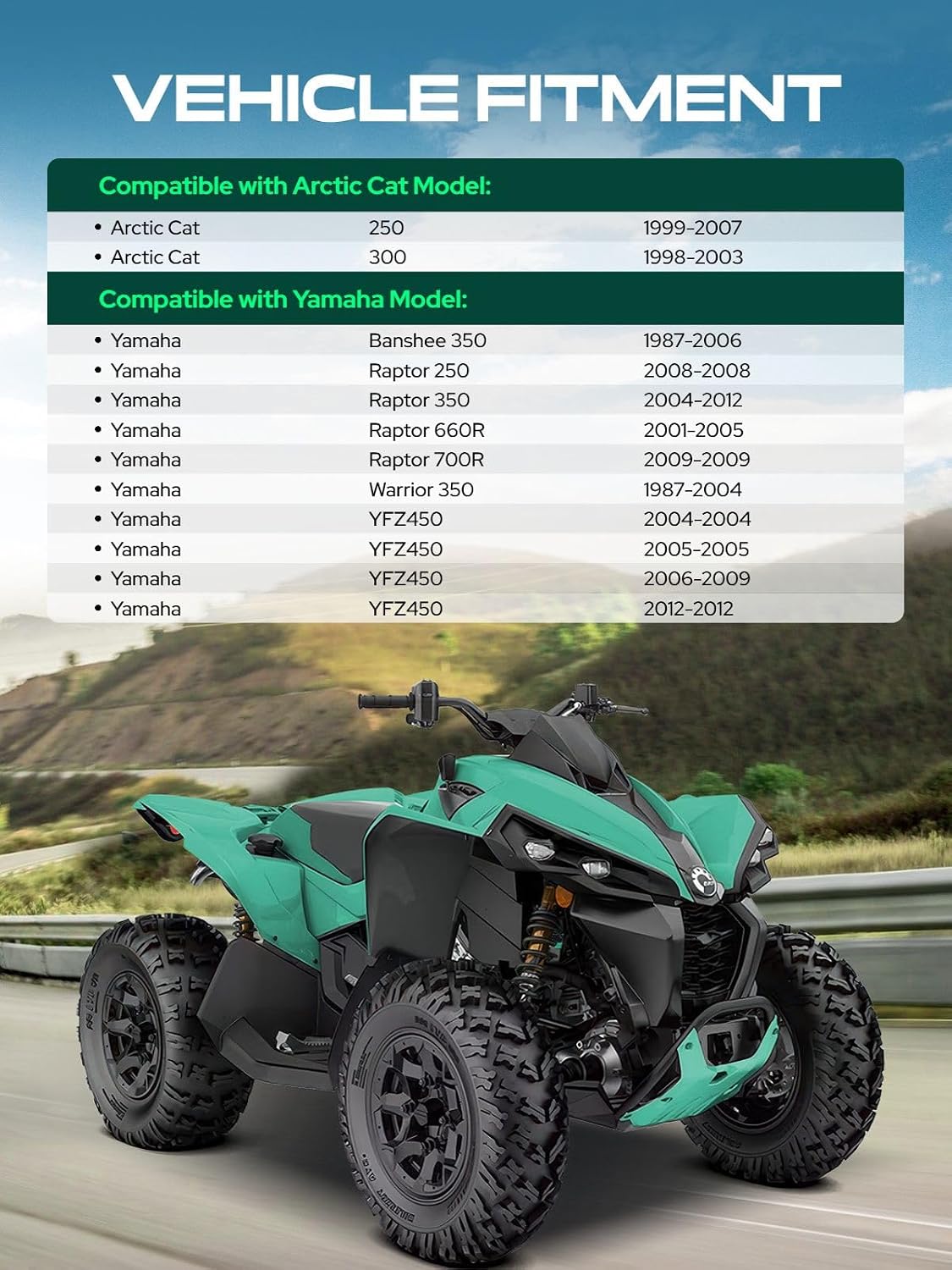 Espaciadores rueda 4x115 2pulg comp Arctic Cat Yamaha