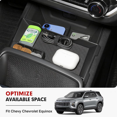 Organiz. consola Chevy Equinox 25-26 con bandeja