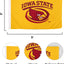 Bandera ISU Univers. Iowa 3x5pies tela poliéster duradera