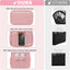 Bolsa organizadora ducha 2 capas malla secado rápido rosa