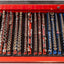 Rieles organiz. enchufes 13" 3/8" caja herramientas