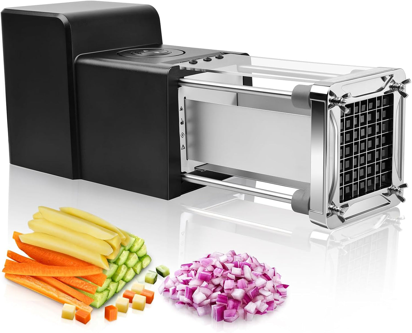 Cortadora eléctrica papas bastón acero inox 1/2pulg