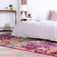 Alfombra rectangular 4x6ft moderna abstracta multi/azul