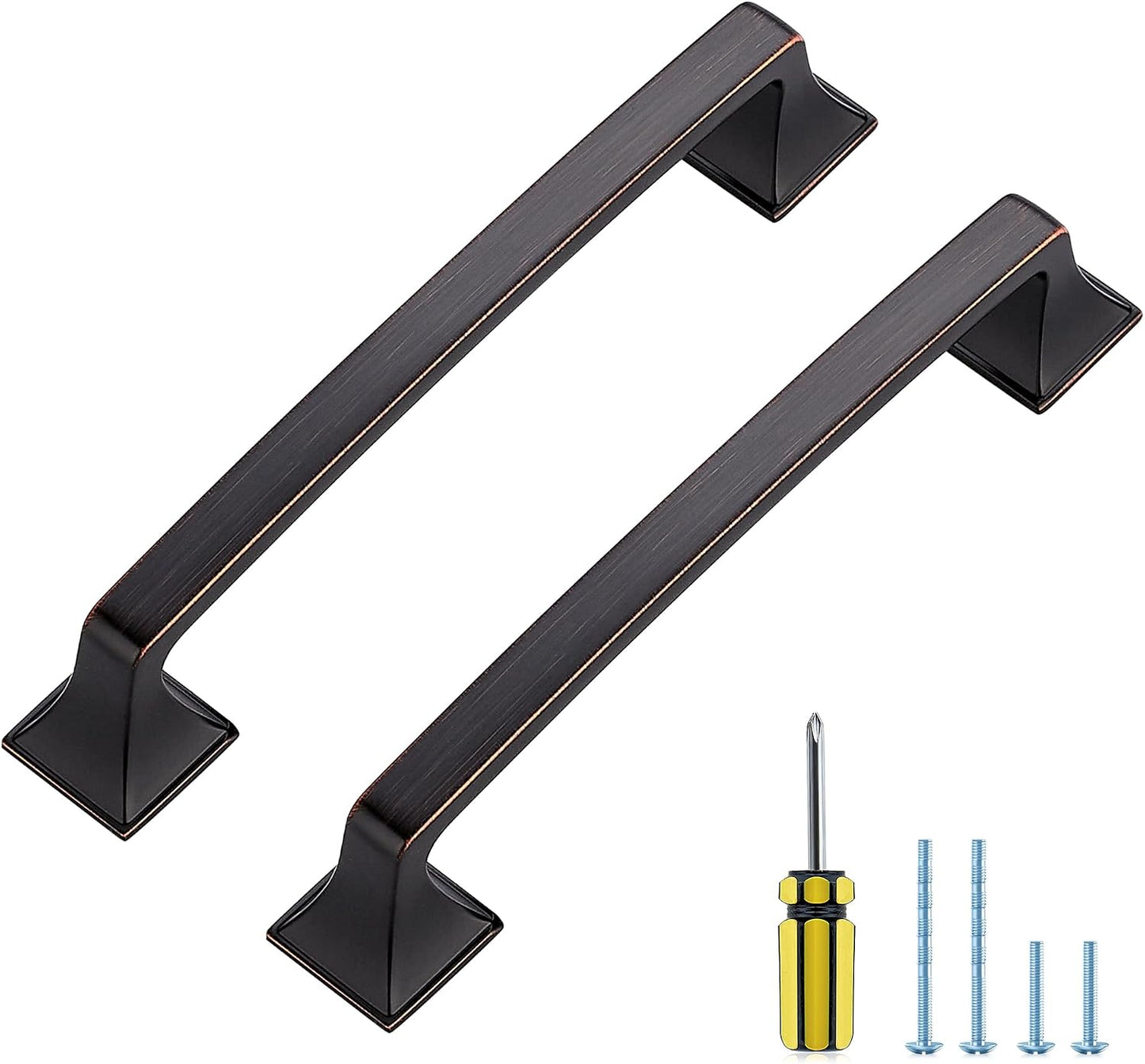 30 Manijas Cocina Bronce Aceitado 5pulg Sólidas