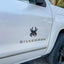Emblema Araña Insignia Coche Universal Negro Rojo