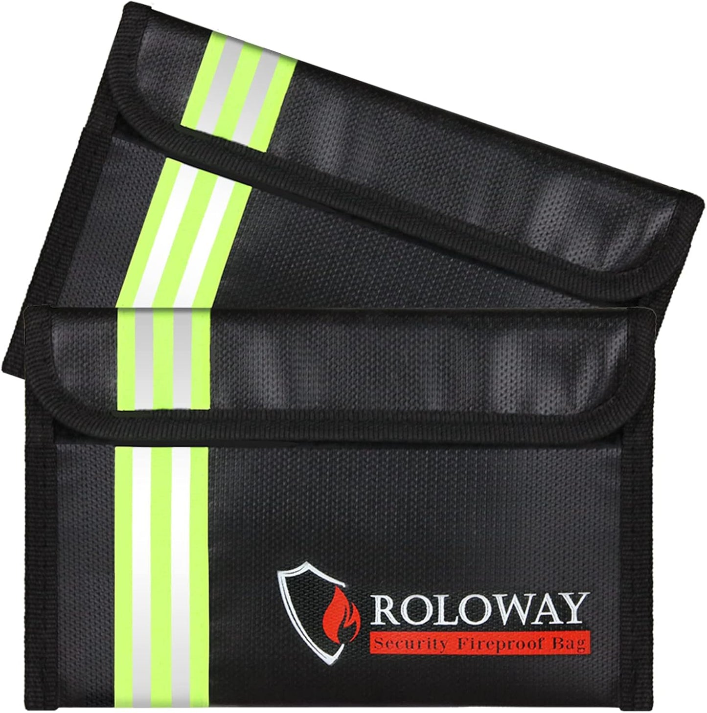 Bolsa ignífuga 5x8pulg con tira reflectante para efectivo