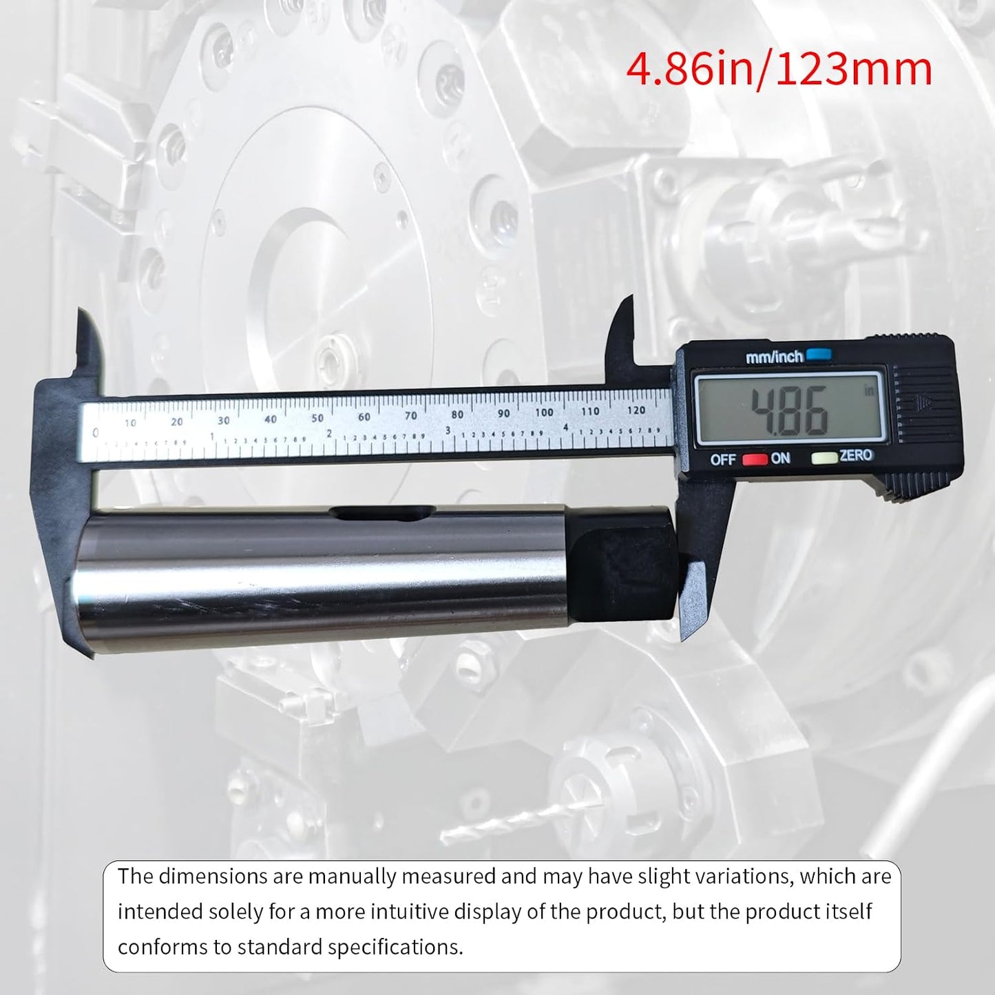 Adaptador cono Morse MT2 a MT4 4.882pulg