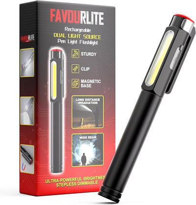 Linterna magnética COB para bolígrafo 800 lúmenes 6 modos