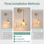 Aplique pared vintage cristal lirio ámbar luz dorada retro
