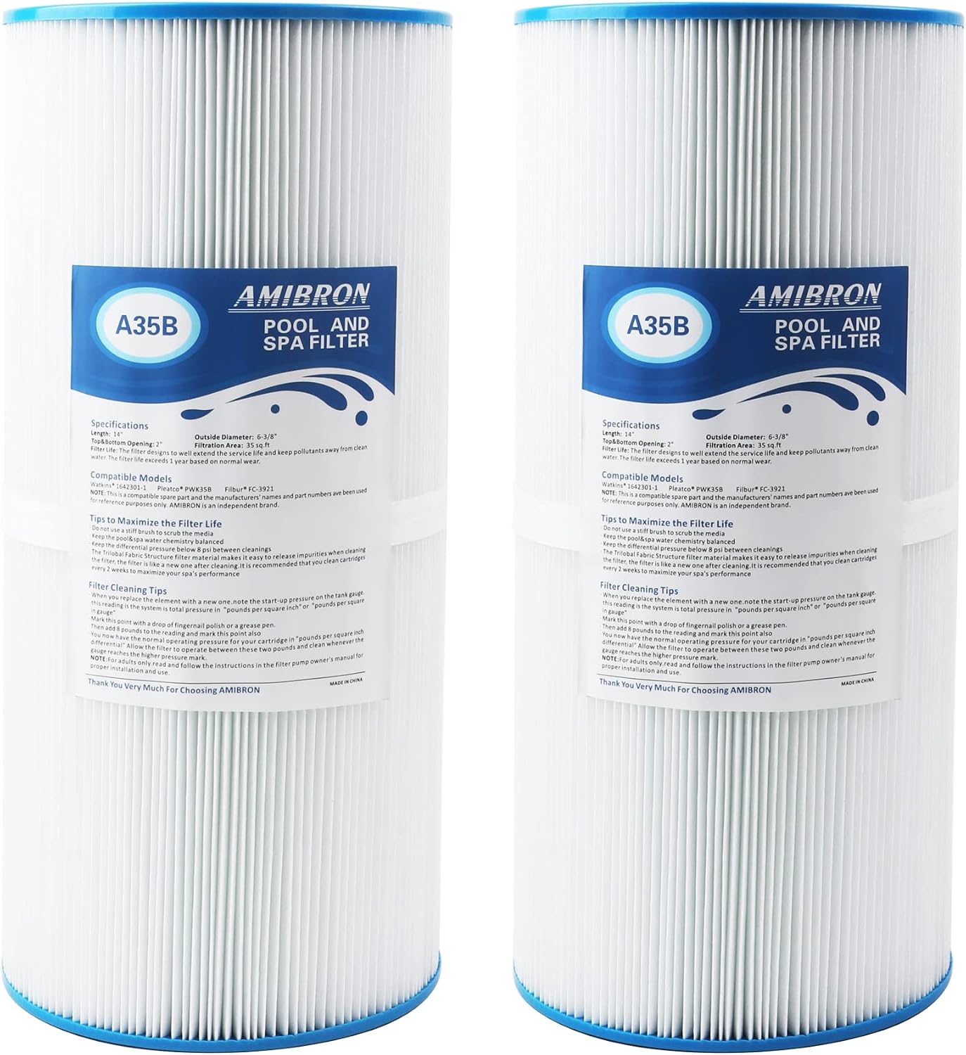 2 Pack Filtros Spa Hot Springs Limelight Reemplazo