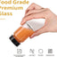 16 Botellas Vidrio 2oz Tapas Negras 60ml Botellas Boca Ancha