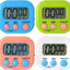 Temporizador electrónico multifunción 4 pzas para cocina estudio