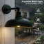 Luz granero cuello cisne 17pulg pared negro mate