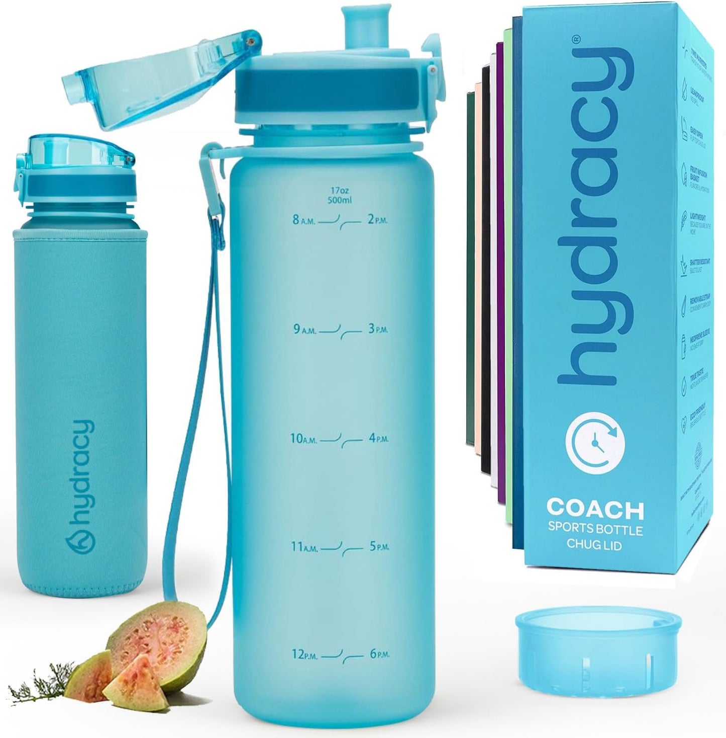 Botella agua 17oz sin BPA a prueba fugas fitness
