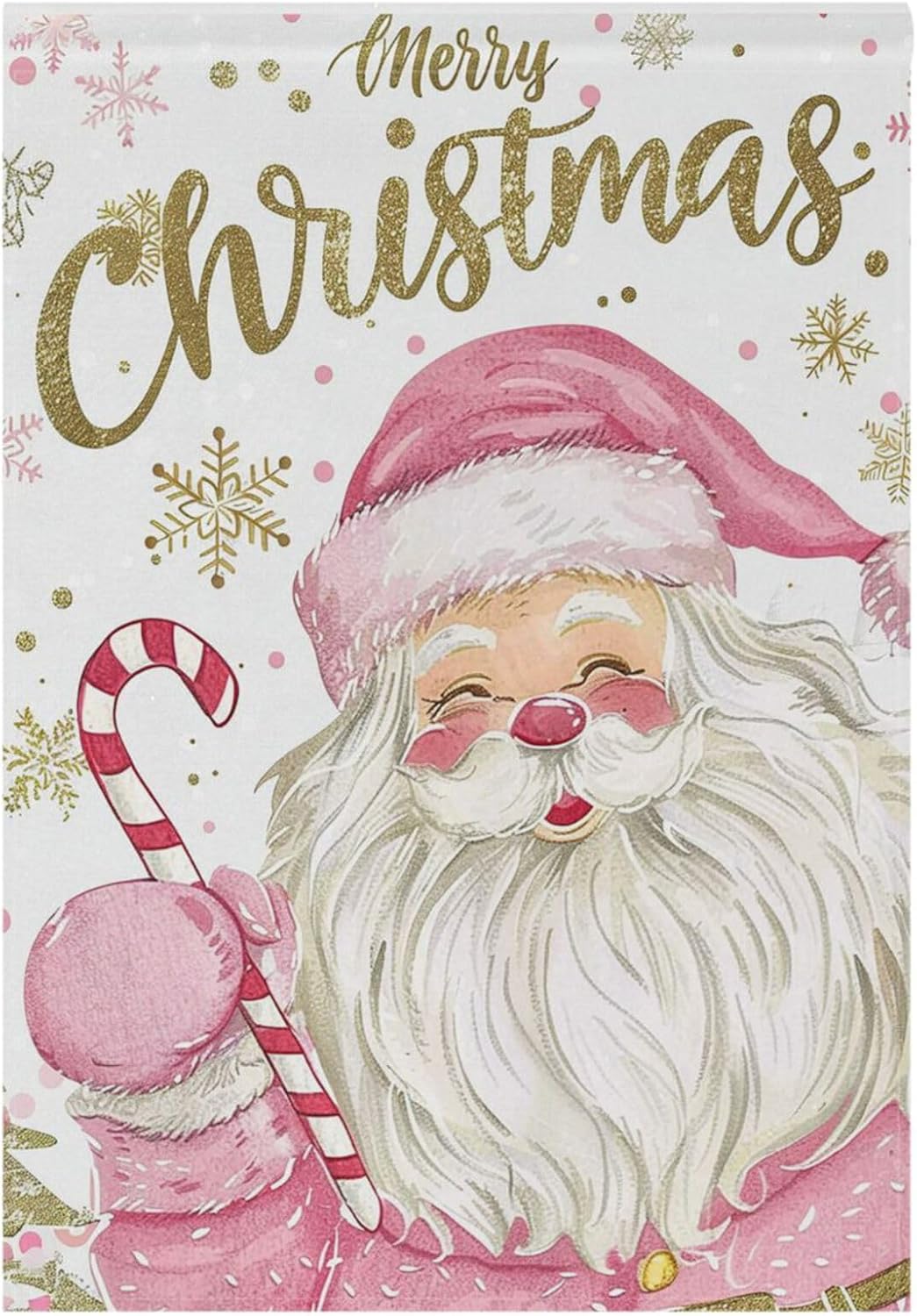 Bandera Navidad jardín 12x18" doble cara Papá Noel