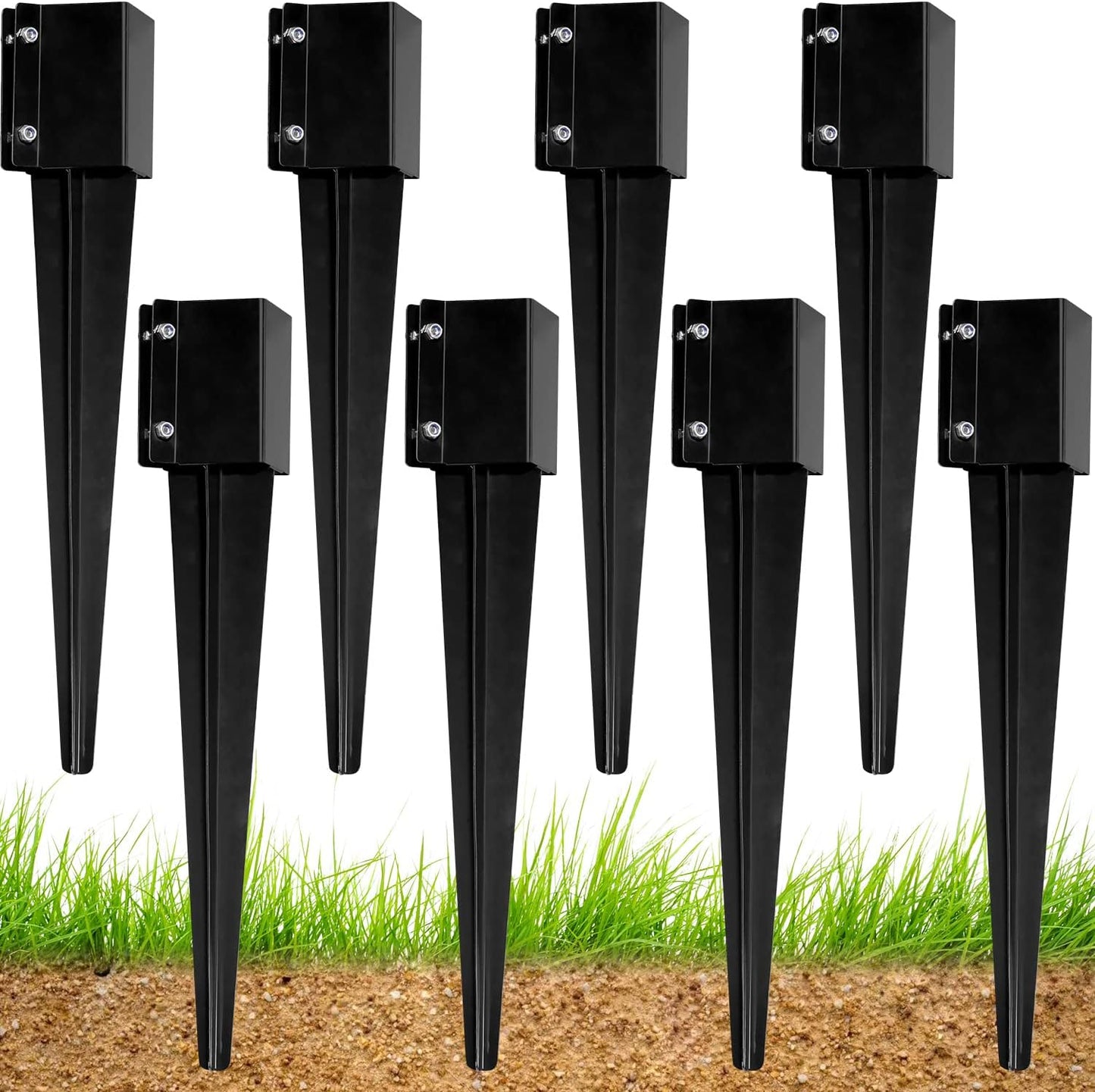 Anclaje poste valla 4x4pulg metal para buzón