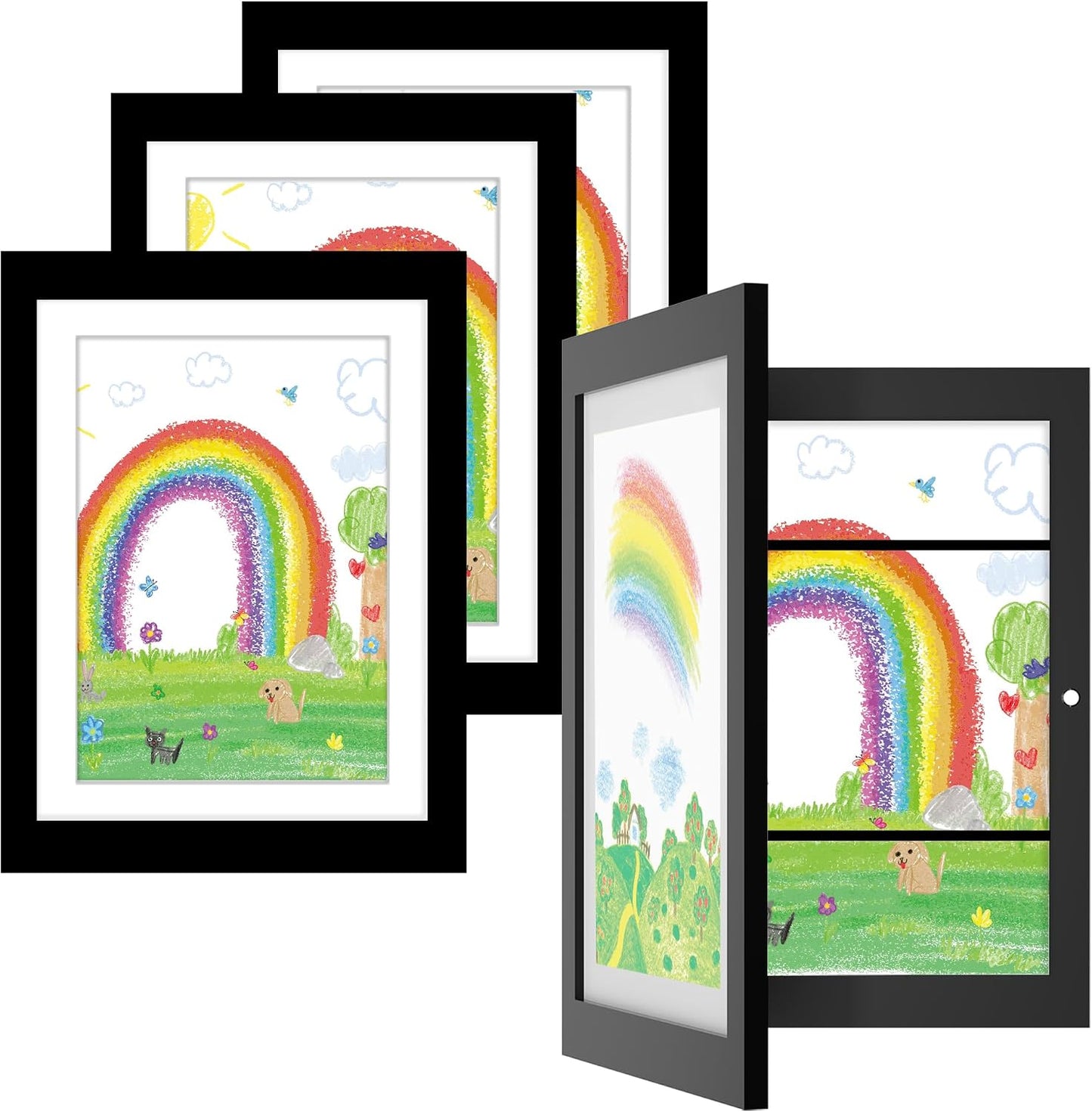 4 Marcos Arte para Niños con Soporte 100 Pzas Papel