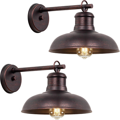 2 Luces pared exterior vintage impermeable para casa garaje