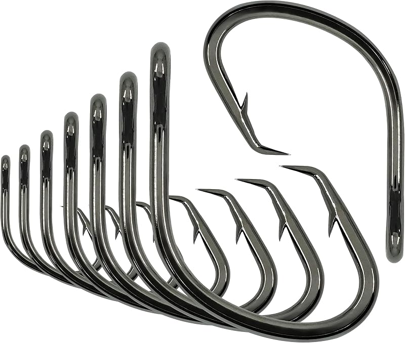 Gancho círculo acero inox amplio para cebo agua dulce y salada
