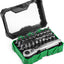 Juego 32 Pzas Puntas Destornillador 1/4pulg Trinquete 72 Dientes S2