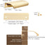 5 Tiradores dedo aluminio dorado oscuro para gabinetes cocina