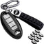 Funda TPU llave Nissan con proteccion 360 cuero
