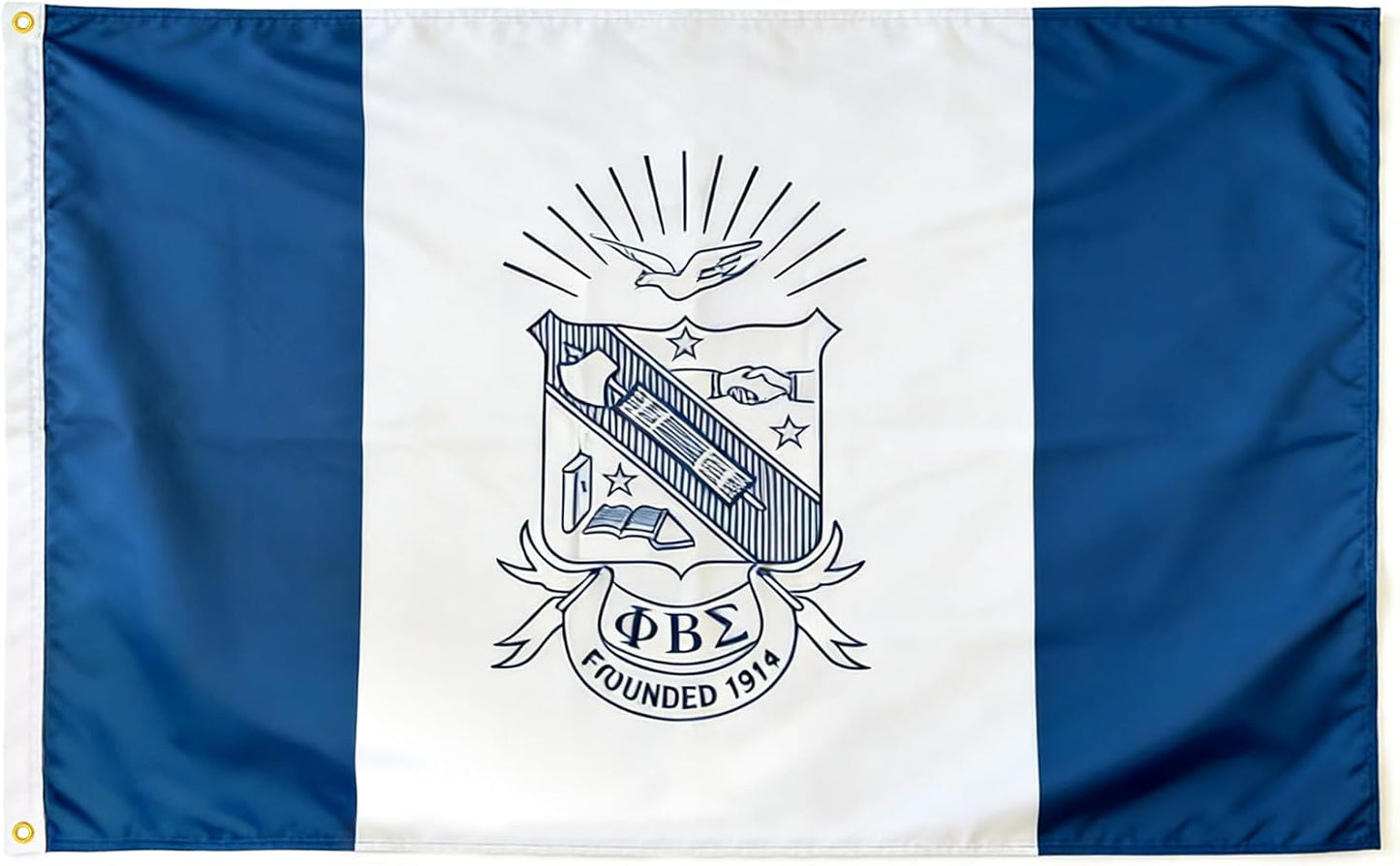 Bandera Phi Beta Sigma poliéster 3x5ft doble costura