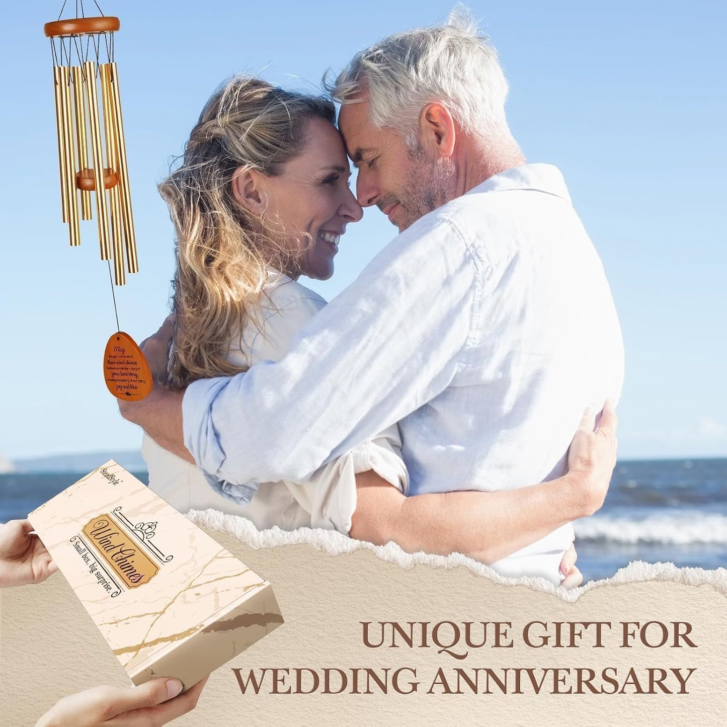 Decoraciones aniversario para parejas campanillas viento