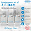 Set filtros agua repuesto sistema filtrado
