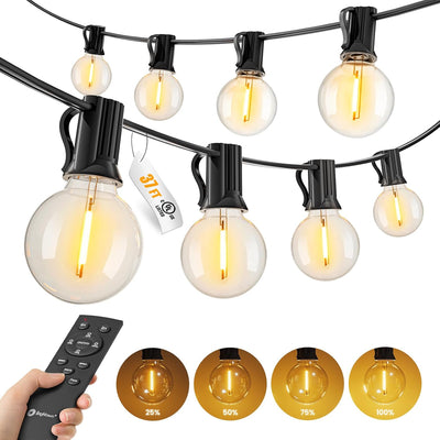 Guirnalda luces exteriores 37ft control remoto 11 LED