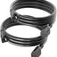 Cable extensión negro 6ft 2unid 16/3 impermeable 3 clavijas