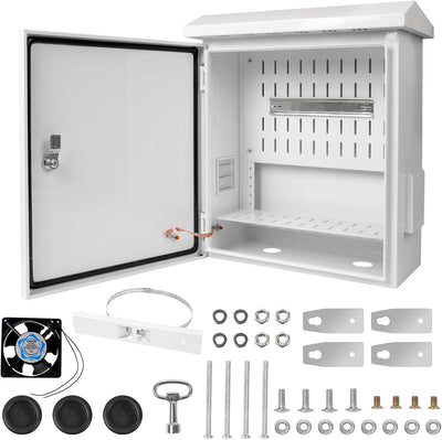 Caja eléctrica exterior 20x16pulg ip65 con ventilador