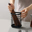 Soporte utensilios acero inox encimera escurridor negro