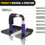 Tensor enganche remolque 2" acero goma morado