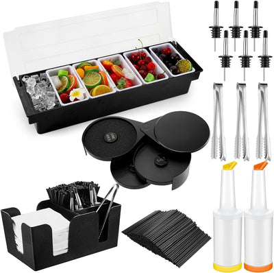 Bandeja bartending acero inox 3 niveles 12 vertedores