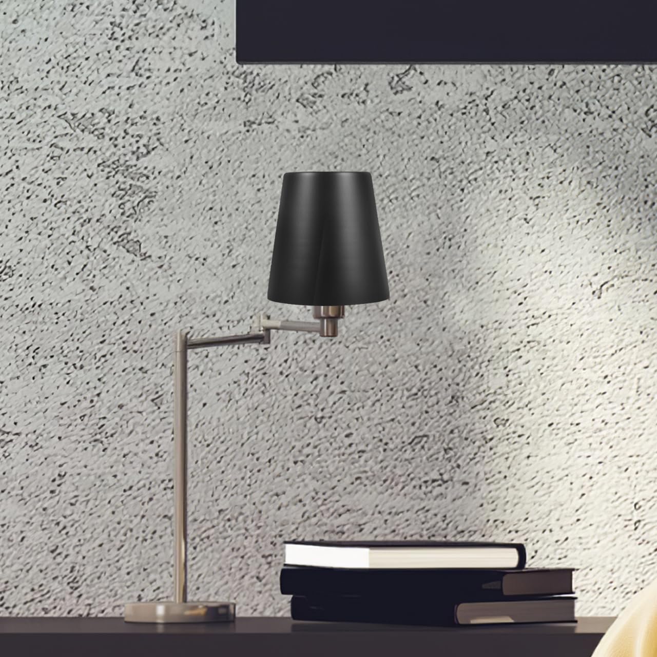 Pantalla metal forjado 5x5x5pulg lámpara moderna