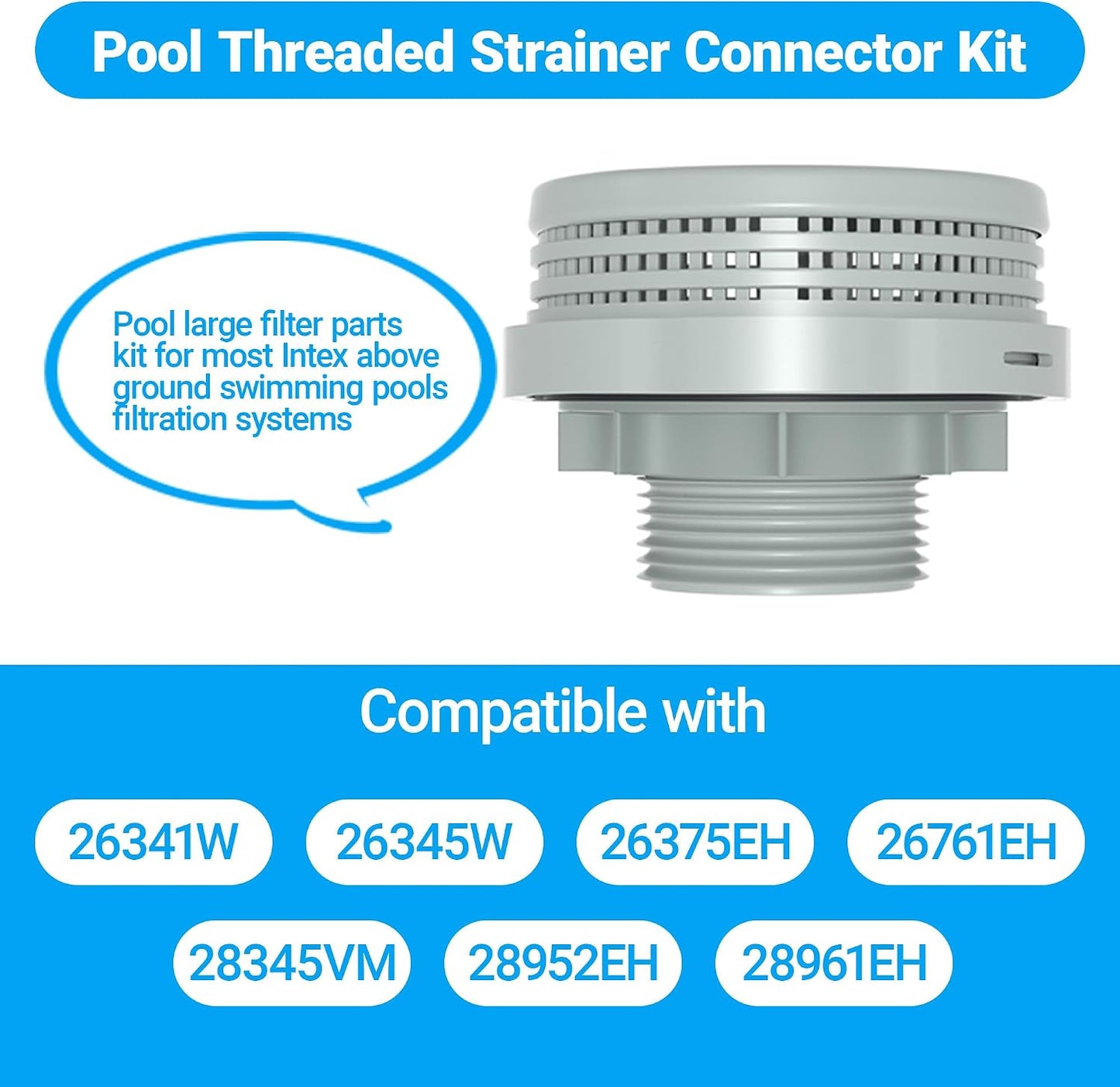 Kit conector filtro roscado para piscina Intex