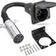 Adaptador 7 pines redondo a planos para remolque tractor