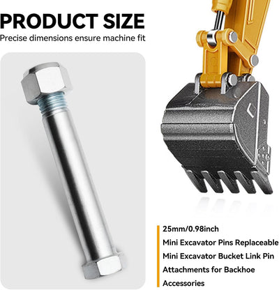 2 Pzas Mini Excavadora Cubo Link Pin Accesorios
