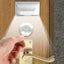Luz puerta con sensor 4 LED alimentada por pilas plateado